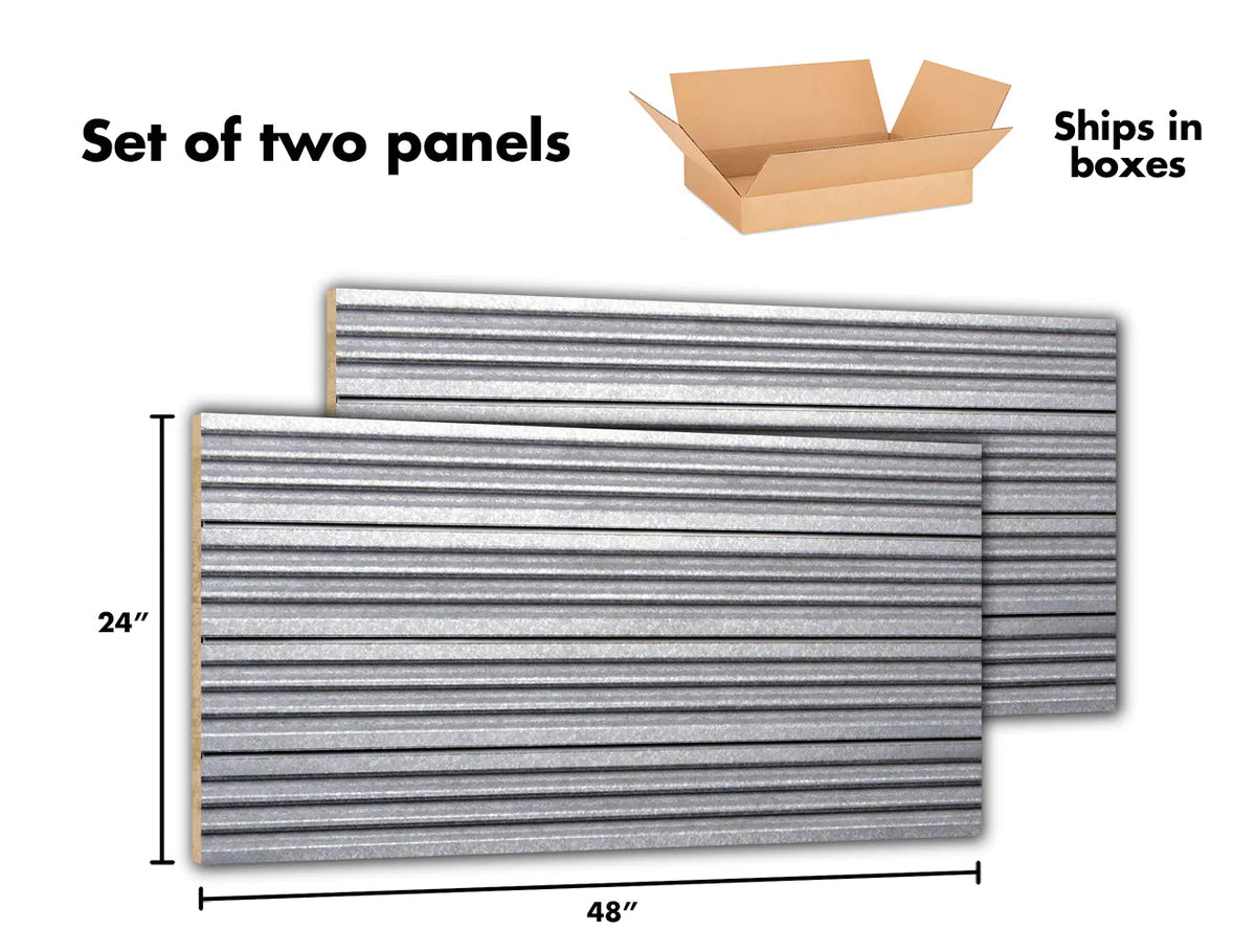 Corrugated metal sheets